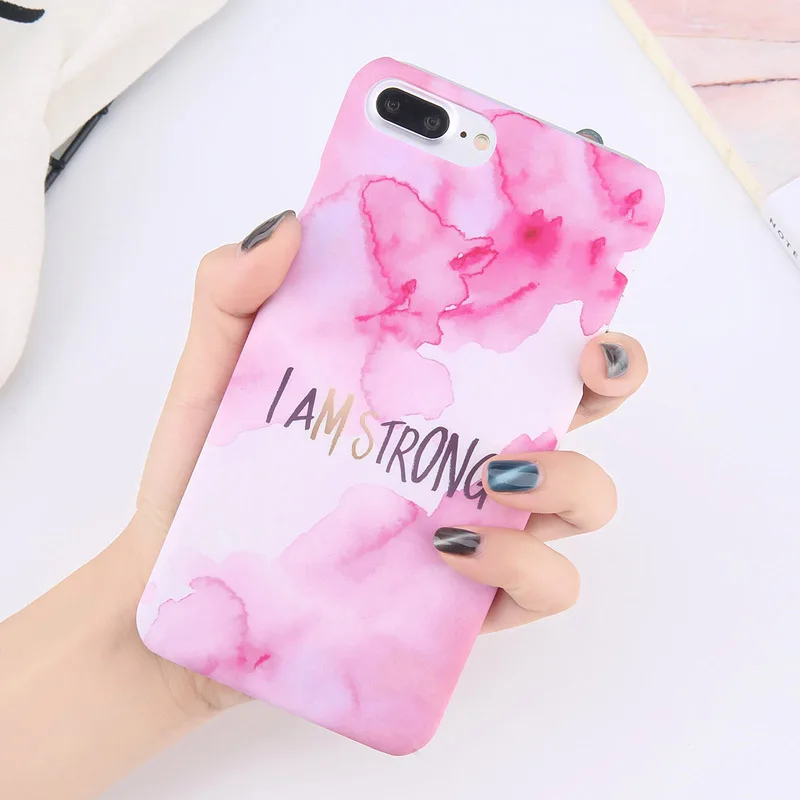 USLION цветочный лист печати чехол для телефона для iPhone 7 Plus XR XS Max ананас мрамор твердый PC Обложка письмо чехол для iPhone X 8 6 Plus - Цвет: SJ7884