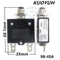 3pcs taiwan kuoyuh 98 series 45a overcurrent protector overload switch