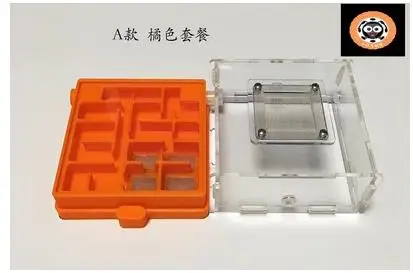 3D печать PLA Ant Nest новые муравьи фермы плоские акриловые муравьи мастерские насекомые клетки граня де гормигаз nid fourmis вилла ПЭТ мания - Цвет: A orange