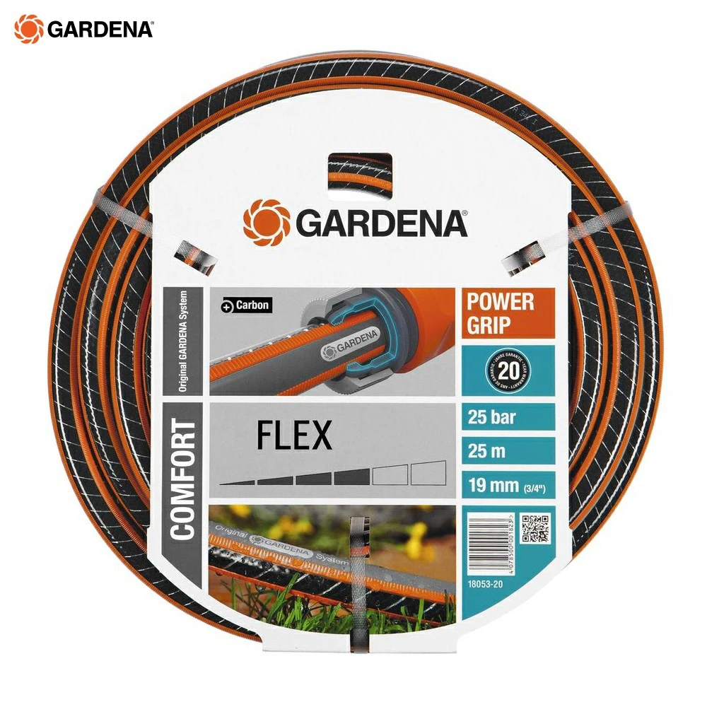 Набор полива Gardena (18053 20.000.00) Flex 3/4" черный/оранжевый|Садовые шланги и катушки| |