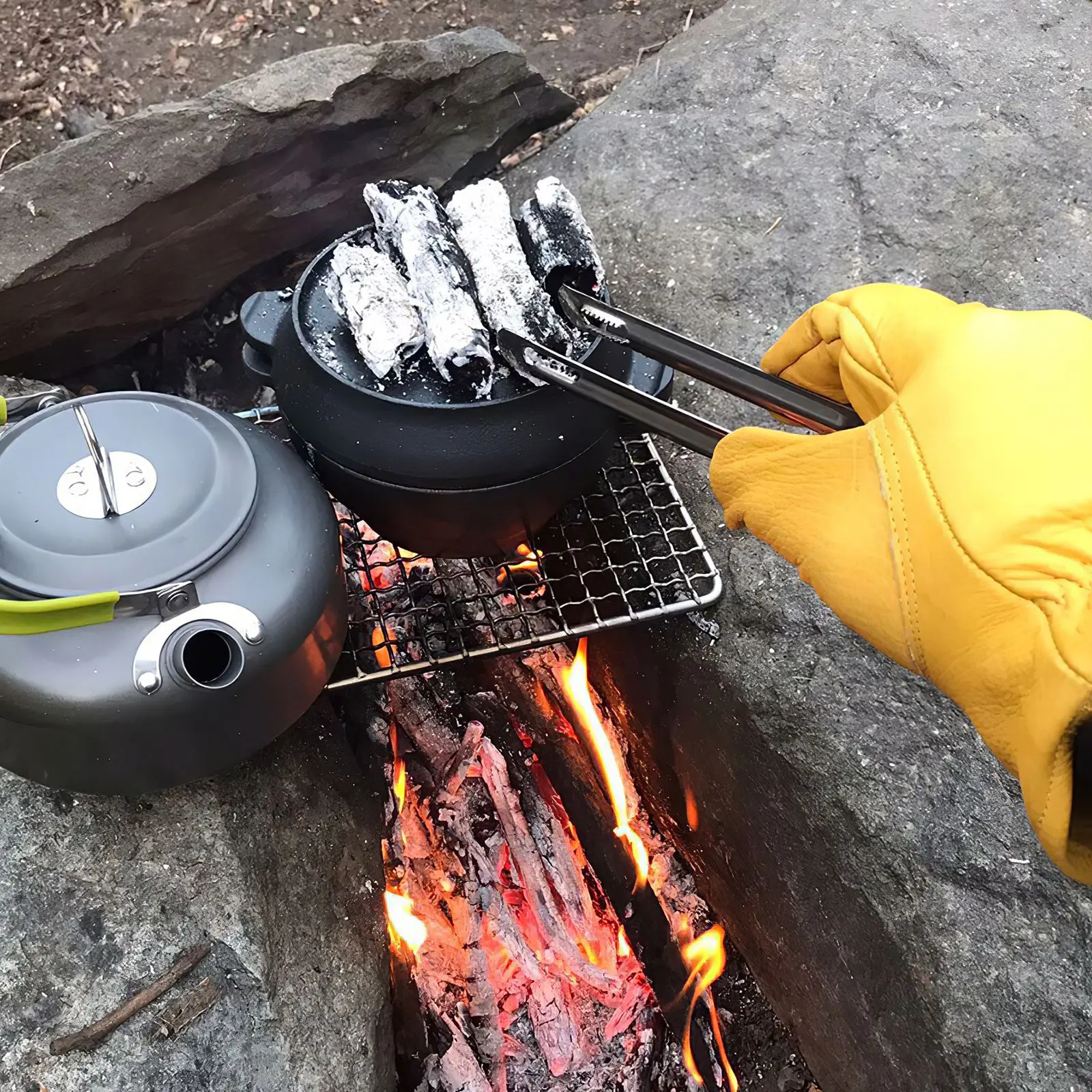 

Picnic 2pcs Non-Stick Steel BBQ Grill Mesh For Camping Roast Nets Bacon Grill Tool 304 Stainless BBQ Rack Barbecue Accessories