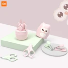 Машинка для стрижки ногтей Xiaomi Youpin для малышей, машинка для стрижки ногтей для новорожденных, Набор машинок для стрижки ногтей с милой совой, детские безопасные ножницы, машинка для стрижки ногтей против мяса