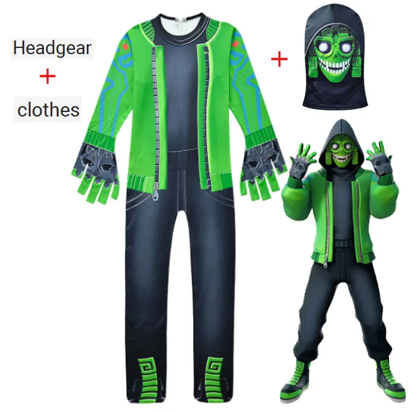 Детские костюмы Mezmer/Raptor комбинезоны для мальчиков одежда косплея на Хэллоуин