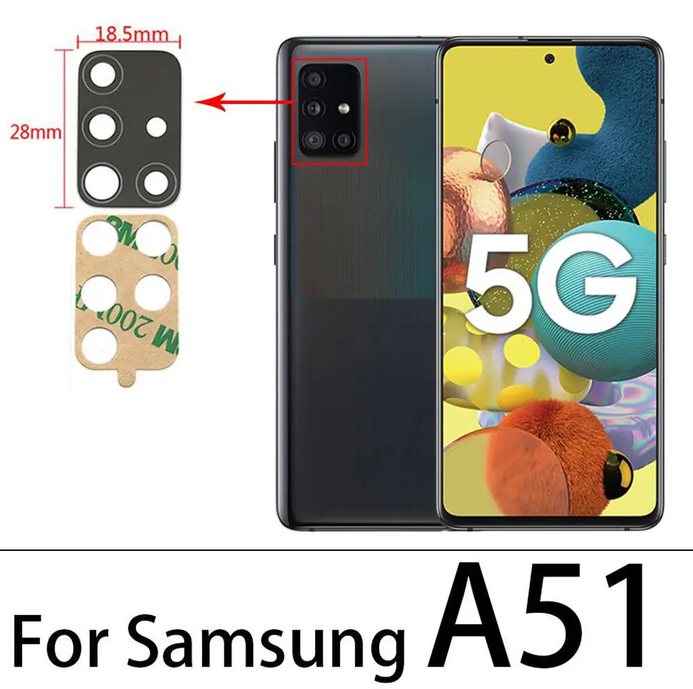 

Rear Back Camera Glass Lens For Samsung A30S A50S A31 A41 A51 A71 M21 A31 A21s A70s S20 Plus Ultra Note 10 Lite A11 A01