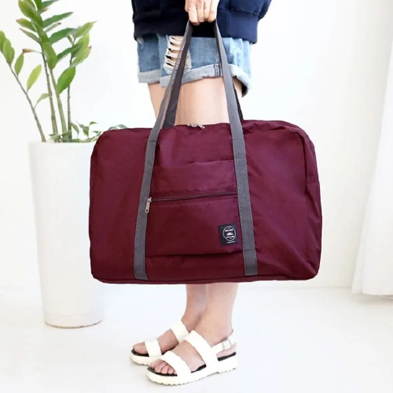 1Pc New Hot Sale Large Casual Waterproof Travel Bag Clothes Capacity Shoulder Bag Foldable Handbag Duffle Bag Durable Travel Bag