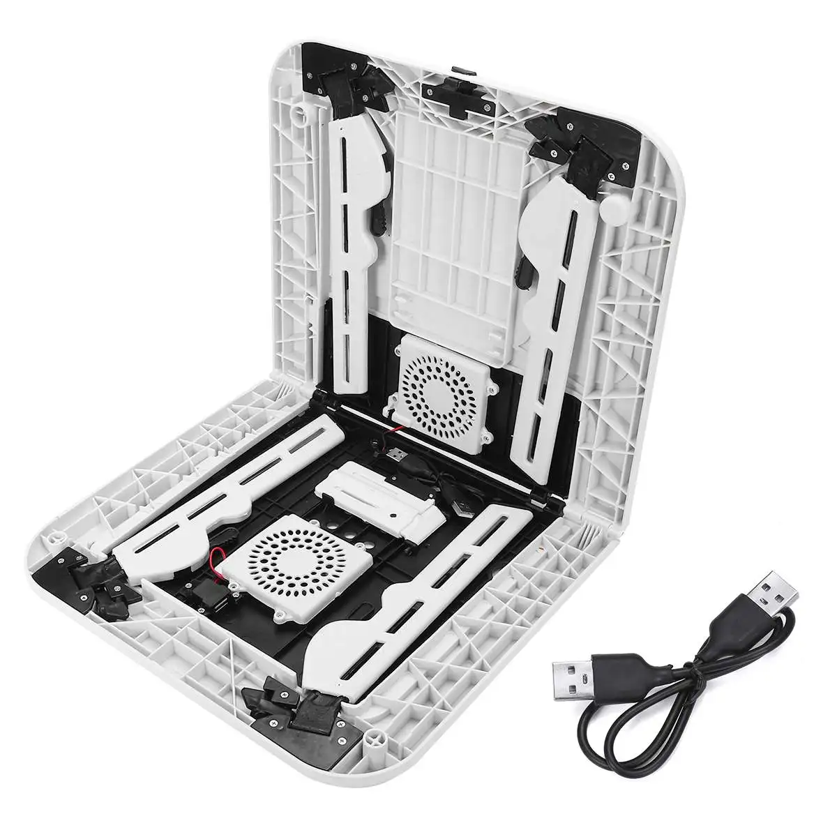 

42*26cm Laptop Table Portable Folding Laptop Desks 4 Gear Height Adjustment Office PC Desk for Bed Sofa Heat Dissipation