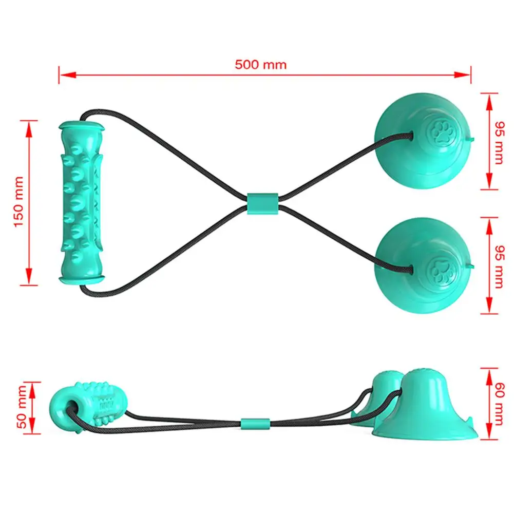 

2021 Pet Molar Chew Stick Toy Double Headed Suction Non-toxic Natural Rubber Molar Stick For Pet Dog Teeth Cleaning Pet Products