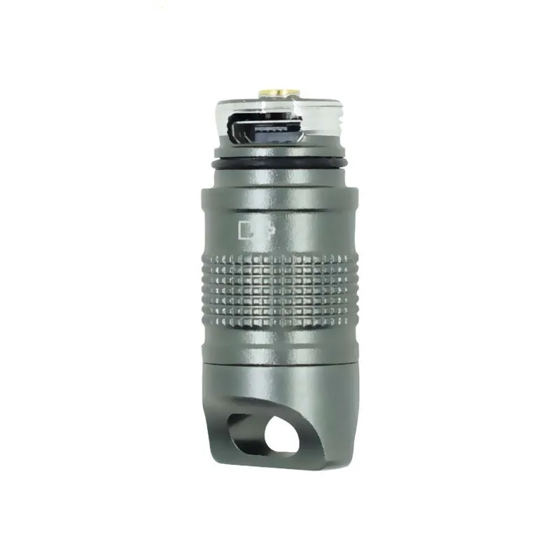 Super Small Lantern Pocket Mini LED Flashlight USB Rechargeable Portable Waterproof White Light Keychain Torch By 10180 Battery | Лампы и