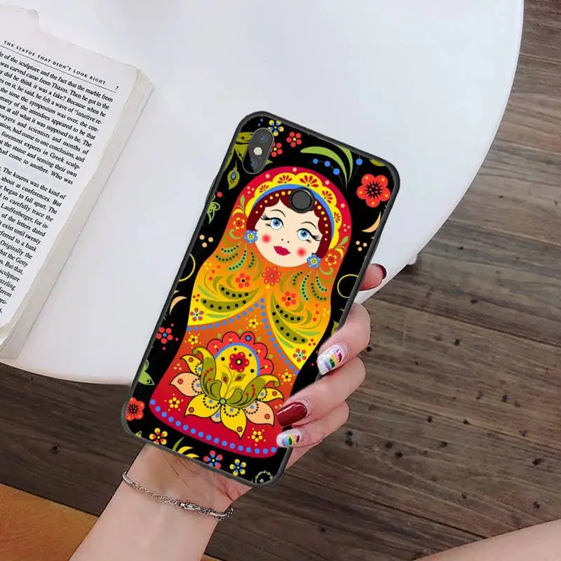 

Phone Case For Xiaomi Mi A1 A2 5 6 6PLUS 8 9 SE Lite MIX 2 2S MAX 2 3 Pocophone F1 Russian Colorful Matryoshka Patterns