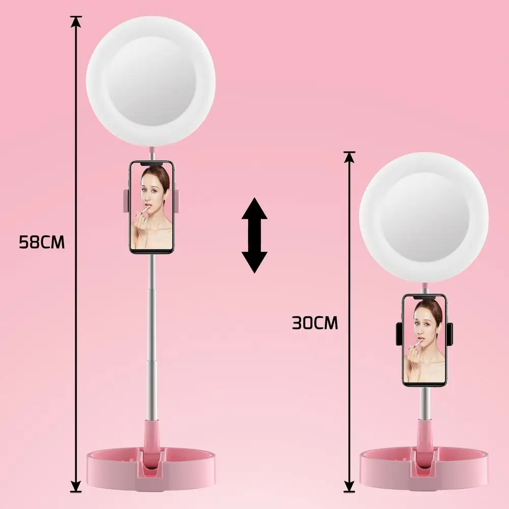 Светодиодный светильник с подставкой и держателем для телефона Регулируемый