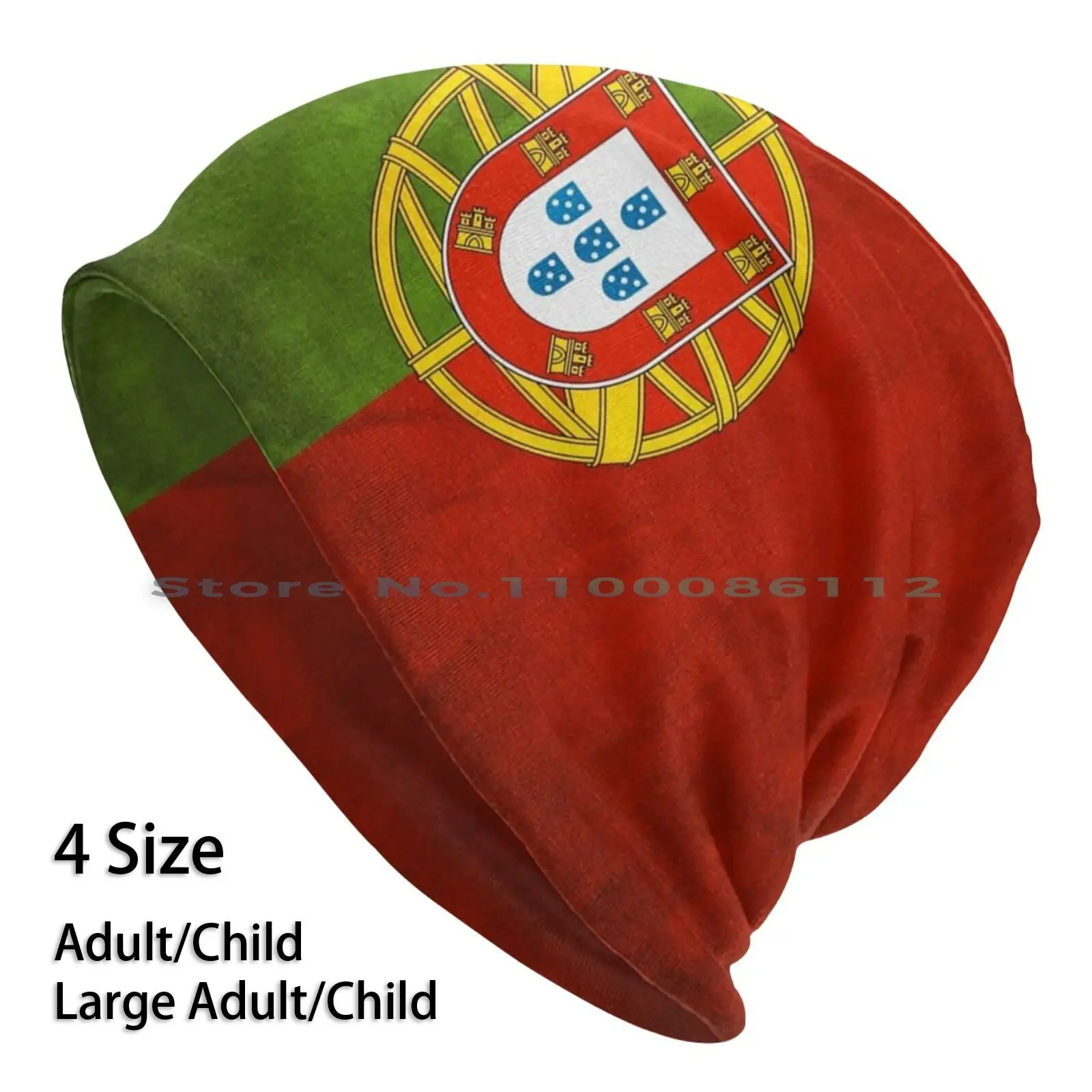 

Portugal Flag Beanies Knit Hat Portugal Portuguese Azores Azorean Madeira Rooster Galoo Barcelos Love Hearts Brimless Knitted