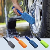 car wash tire brush microfiber car wheel brush beauty twisting pigtail cloth wiping car cleaning supplies
