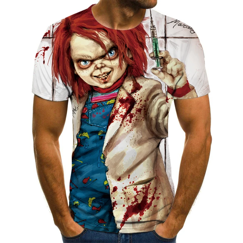

2021 T-shirt men and women 3D printing balloon T-shirt Harajuku street casual clothing men's short-sleeved t-shirt top T-shirt