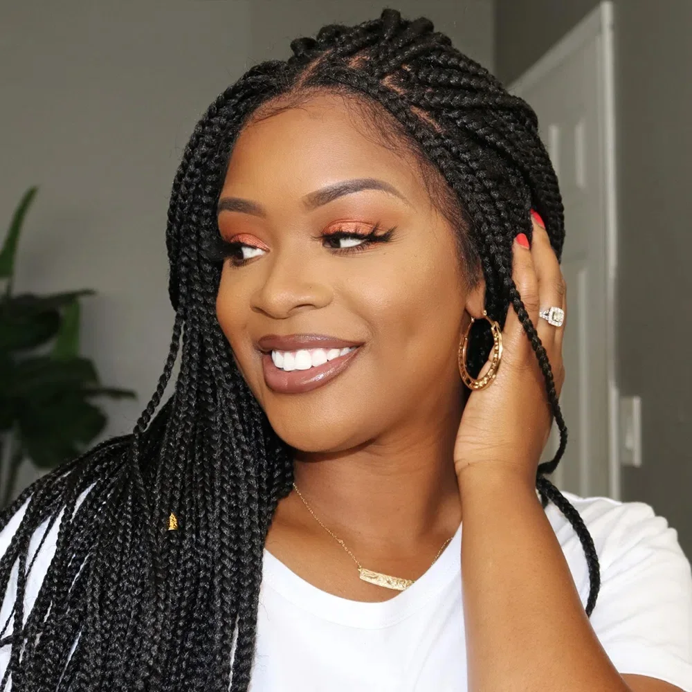 

Парик женский плетеный синтетический, 13 х3 дюйма, 30 дюймов