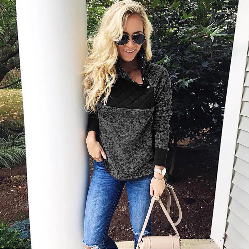 

Fleece Oversized Hoodie Women Autumn Faux Fur Patchwork Turtleneck Casual Plus Size Sweatshirt Female Winter Pullovers