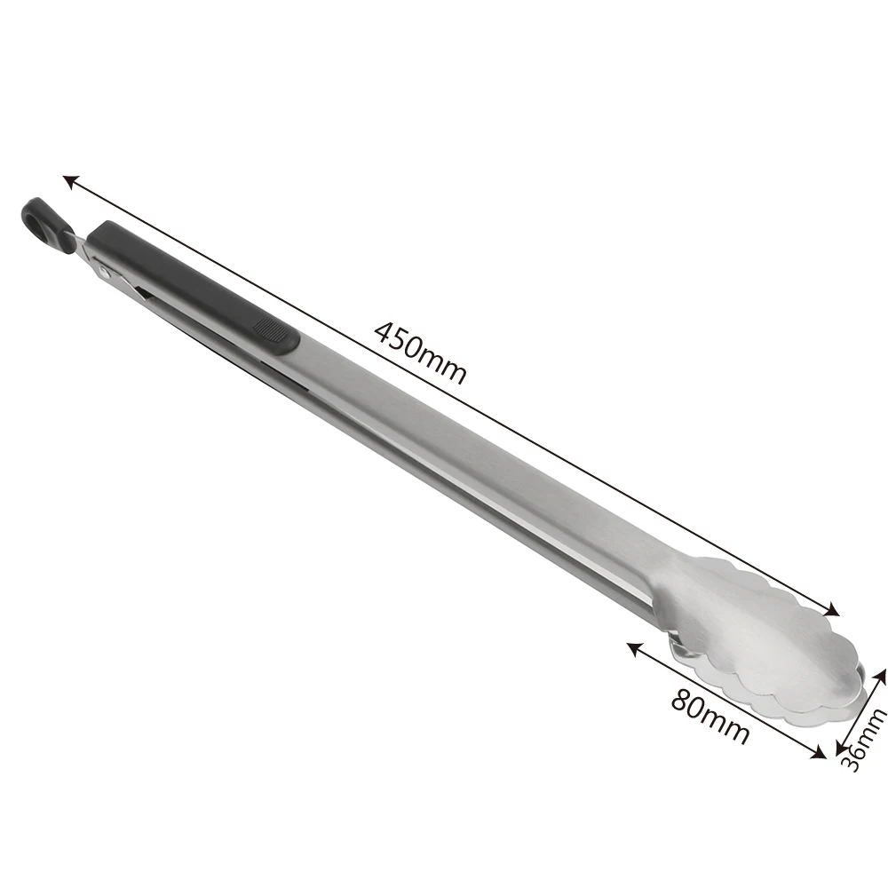 

Barbecue Clip Clamp Stainless Steel BBQ Grilling Anti-scalding Tong Non-Stick Salad Bread Food Serving Tong Kitchen Cooking Tool