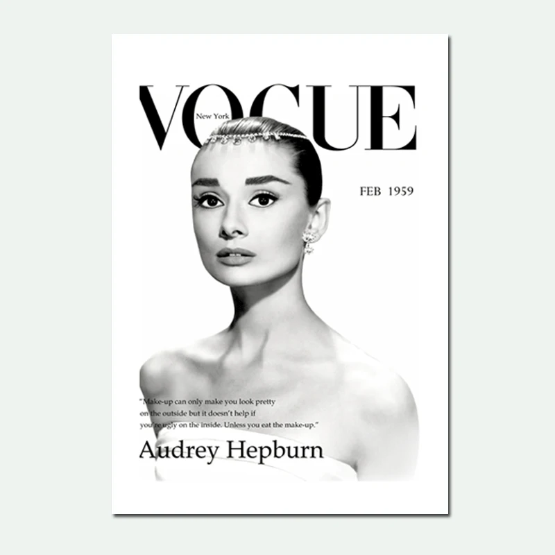 Постер Одри Хепберн украшение в скандинавском стиле домашняя поп-арт холст