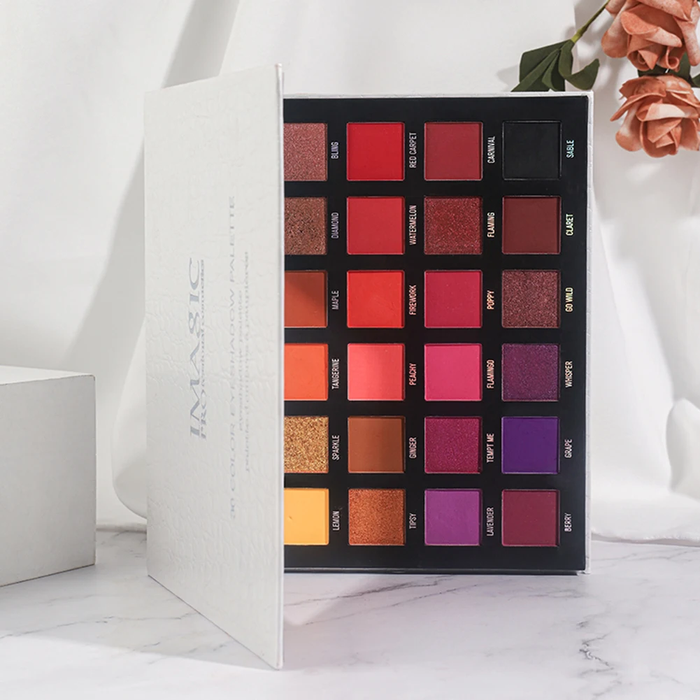 

30 Colors Eye Shadow Pearlescent Makeup Glitter Pigment Smoky Eye Shadow Palette Waterproof Summer swimming Cosmetic Eye