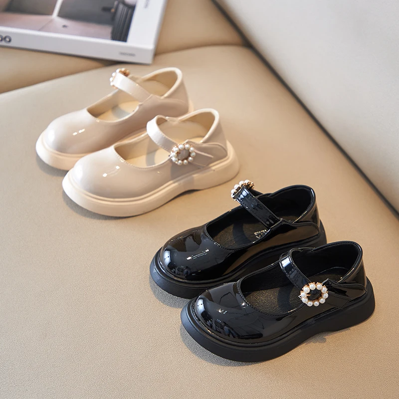 

Детские кожаные кроссовки для девочек и мальчиков, Нескользящие, для малышей, Мэри Джейн, детская спортивная обувь