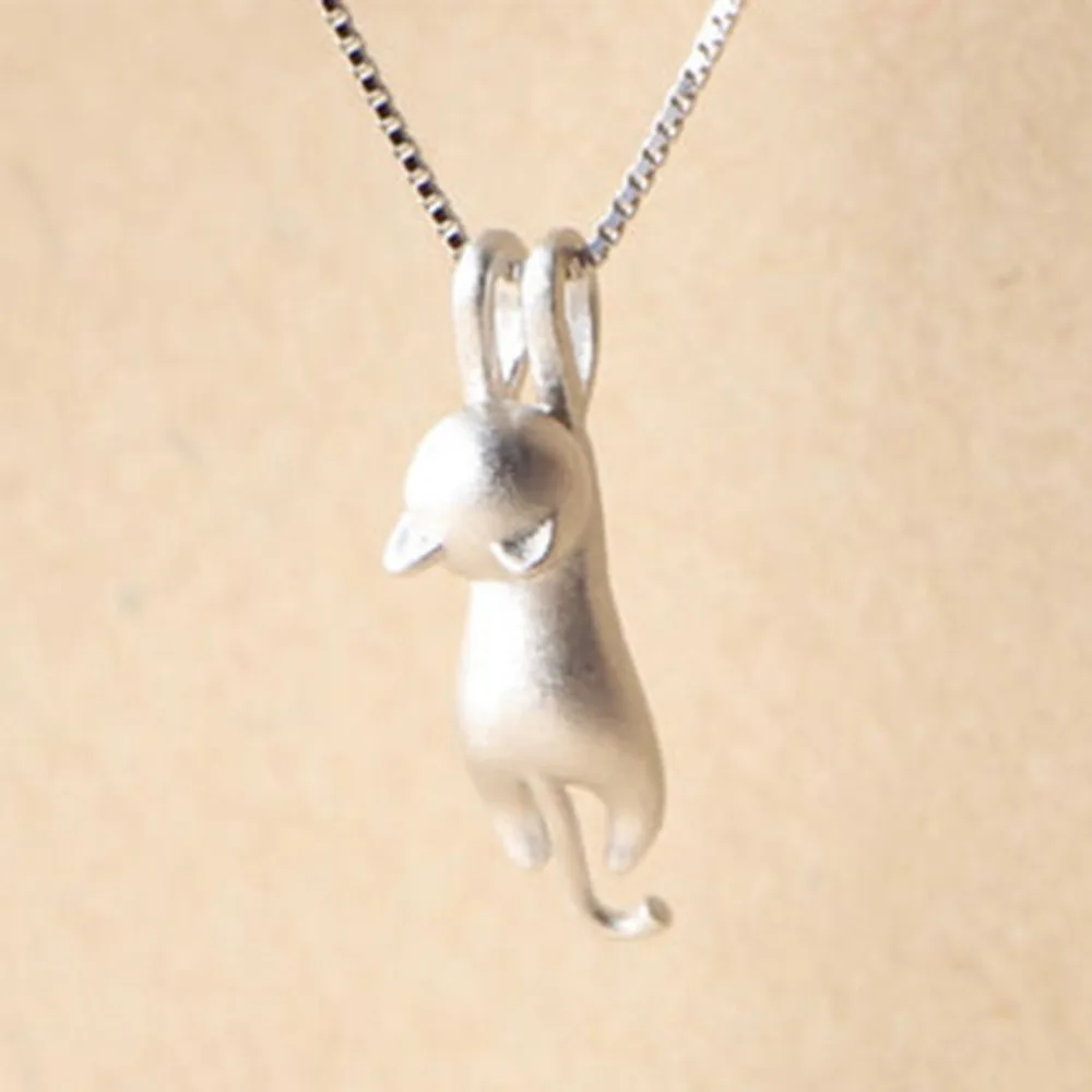 Женское милое крошечное ожерелье с котенком кулон ювелирное изделие подарок