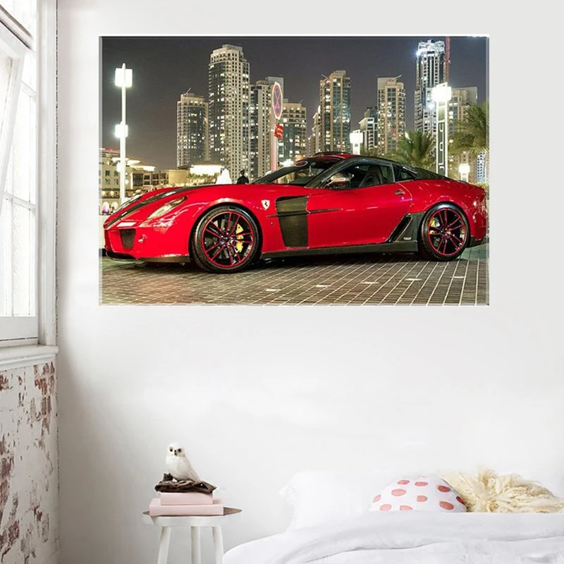 Полный Круглый Алмаз 5D DIY Алмазная картина &quotспортивный автомобиль&quot вышивка