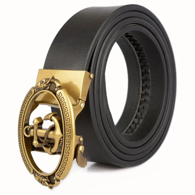 Мужской индивидуальный анкерный автоматический ремень с пряжкой Роскошный