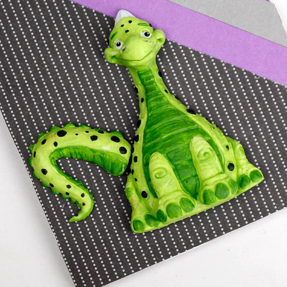 Новый 3D DIY динозавр торт Силиконовая форма помадка кружева плесень день рождения
