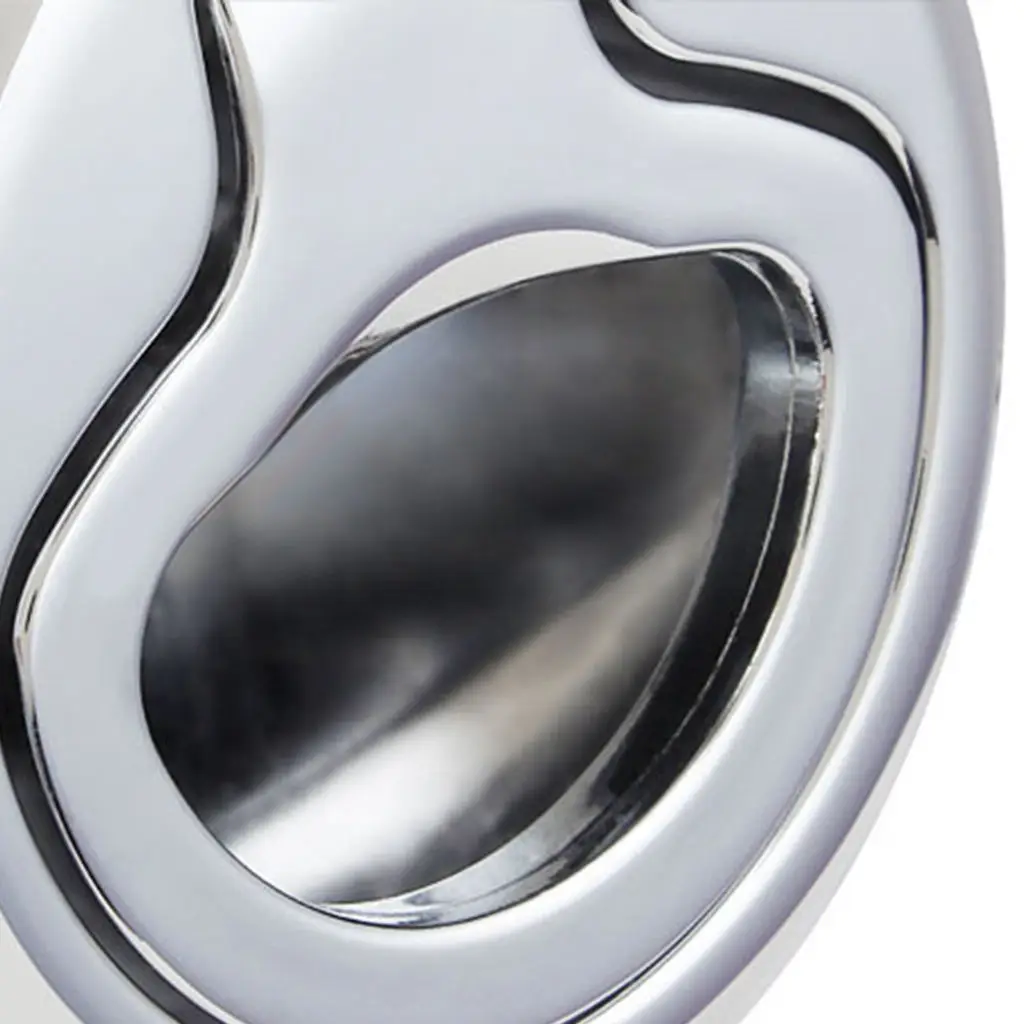 

2'' Flush Pull Slam Latch for Boat Deck Hatch 1/4' Door Locking Style Silver