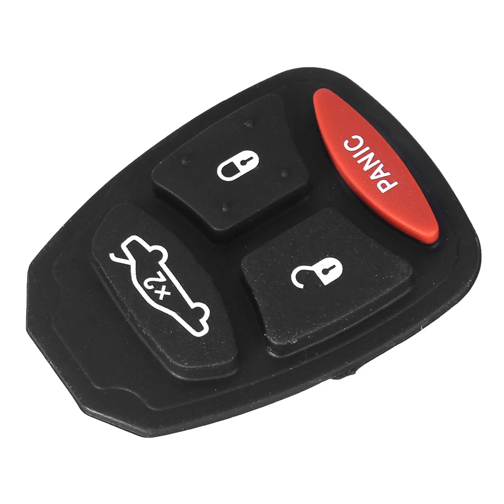 KEYYOU 10 шт./лот пульт дистанционного ключа чехол Кнопка Pad для DODGE JEEP CHRYSLER 300 Aspen