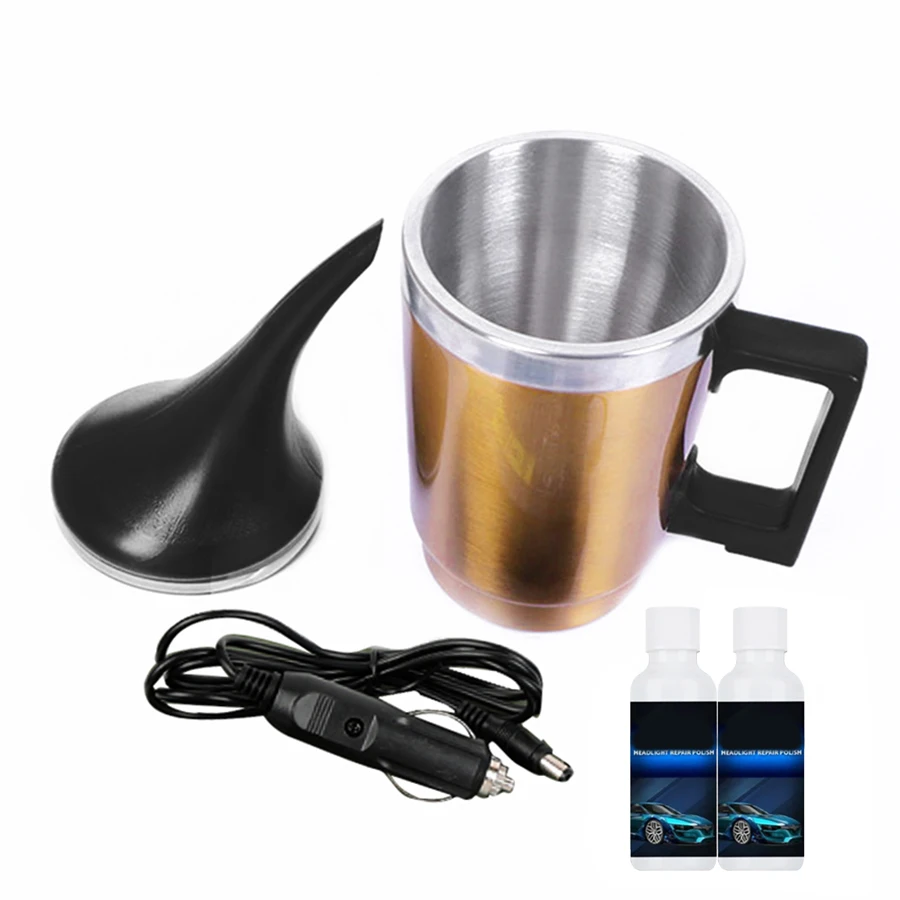 

Car Headlight Refurbished Electrolytic Atomization tool Kit Golden Atomizing Cup with 2 X 30 ML Headlamp Repair Liquids