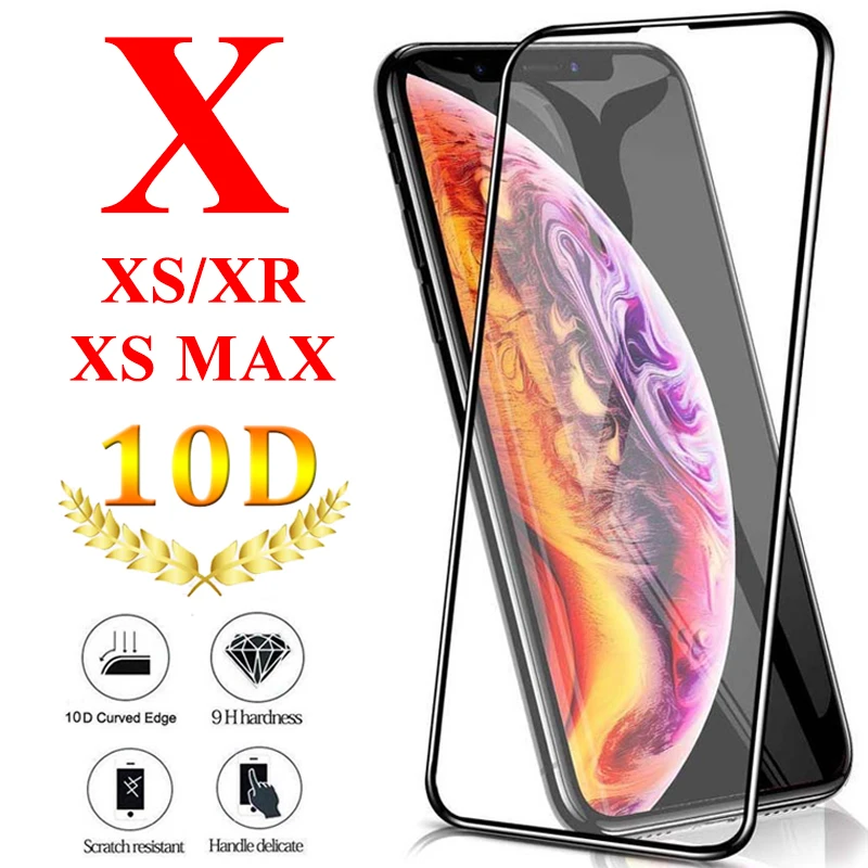 10D бронированное защитное стекло на Apple IPhone XS X XR MAX 10 S R RX 10r 10x Защитная пленка для