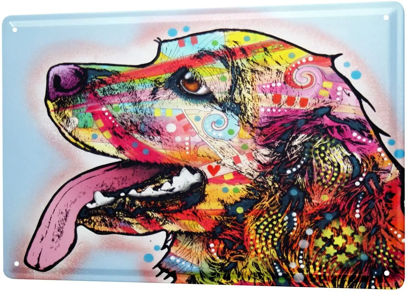 

Оловянная металлическая табличка с 2004 года, декоративный знак, таблички для домашнего декора, навес для животных, красочная собака