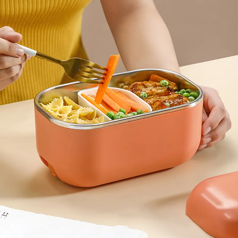 

Electric Lunch Box Heating Food Storage Container Portable Electric Rice Cooker Food Warmer For Travel Office Bento Lunch Box