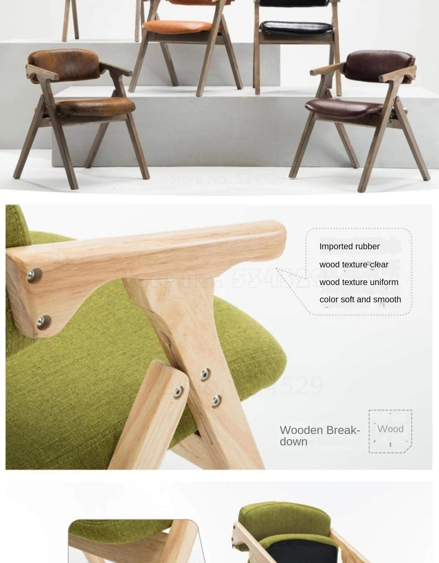 Обеденный стул скандинавский деревянный обеденный современный минималистичный