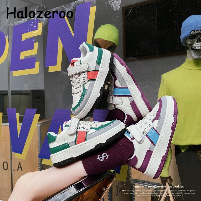 

2022 New Spring Kids Casual Sneakers Baby Boys Brand White Shoes Children Sport Sneakers Girls Fashion Chunky Sneakers Trainers