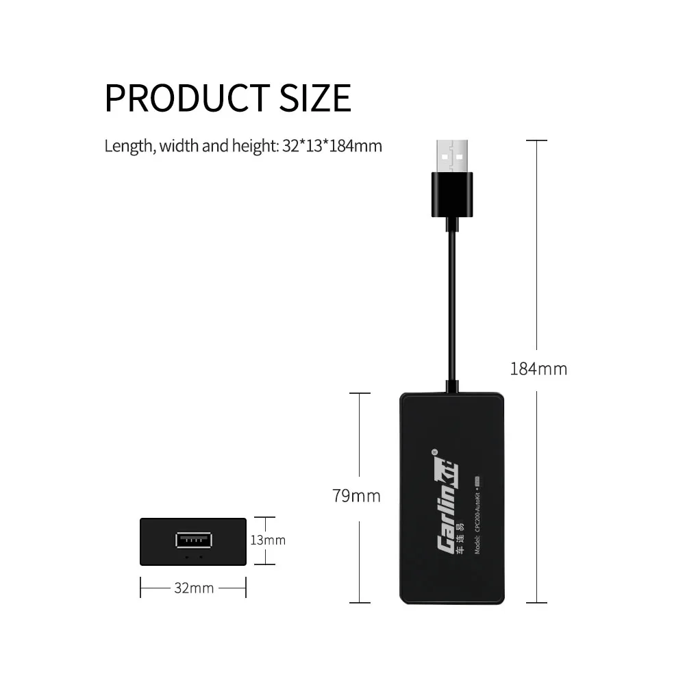 Carlinkit USB Carplay Smart Link Apple CarPlay Dongle для Android навигационный плеер мини Stick с
