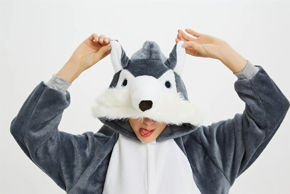 Women Kigurumi Unicorn Pajamas Sets Flannel Animal Stich Pajamas kits Winter warm unicornio Nightie Pyjamas Sleepwear Homewear