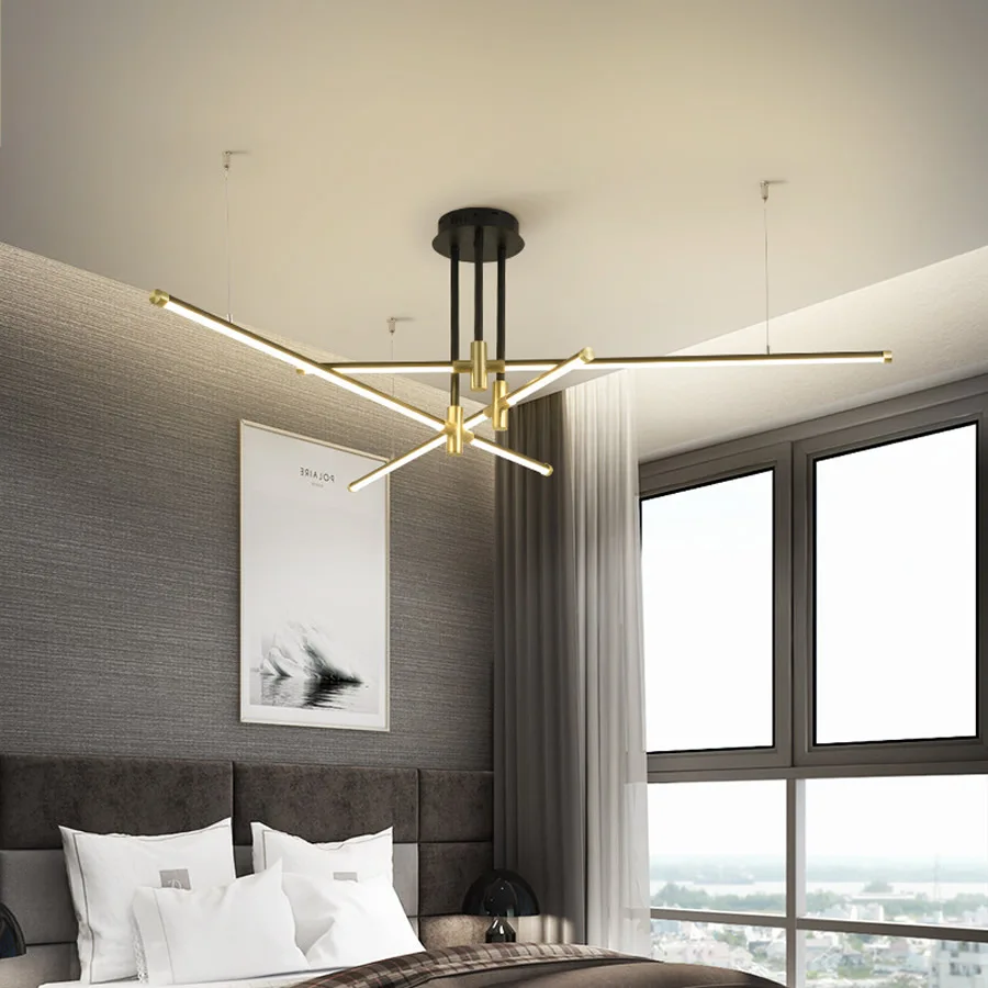 Простой светодиодный дизайн люстра для гостиной Потолочная столовой