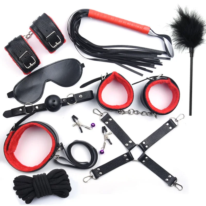

Metal Anal Plug Bdsm Bondage Sex Toys for Woman Adult Games Leather Sex Handcuffs Whip Mouth Gag Vibrator For Coup