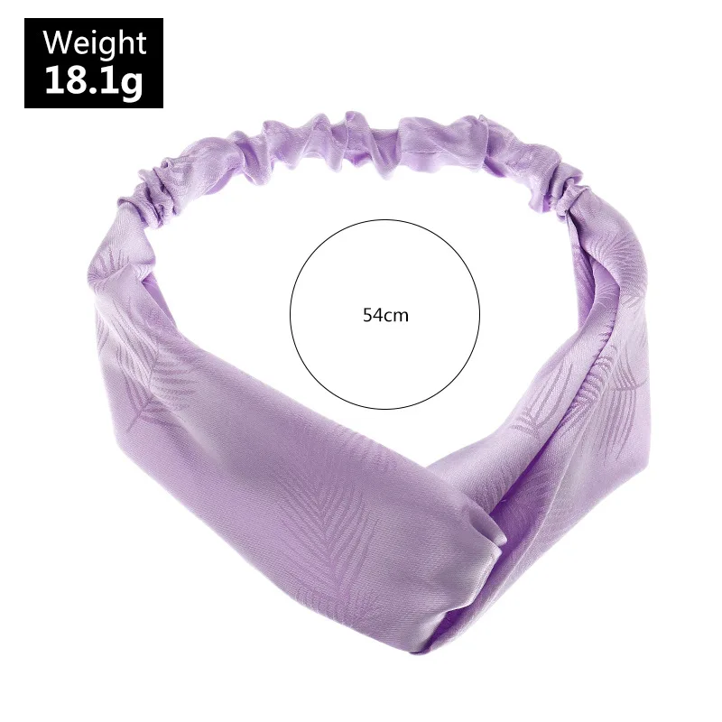 

Fashion Satin Cross Top Knot Headband Elastic Hair Band Girls Women Bohemian Sweet Print Scrunchies Hairband Hair Accessories
