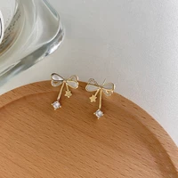 fashion butterfly star earrings for women punk rhinestone style cute girl zircon stud earrings jewelry 2021 wholesale