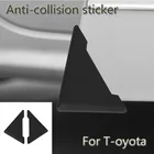 2 шт., силиконовые накладки на углы автомобильной двери для Toyota RAV4 Avensis Yaris Levin Reiz Crown Vios Sienna TRD