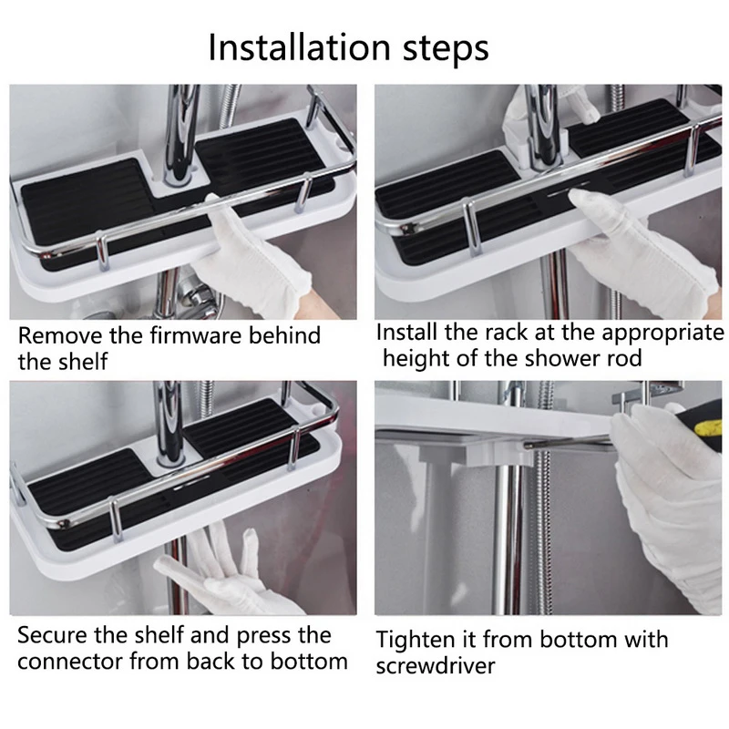 Стеллаж для хранения душа органайзер полки ванной комнаты поднос шампуня