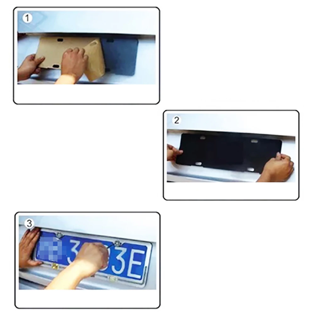 

JEAZEA 5 pcs Car License Plate Shock Silencer Pad Cotton Insulation Pads Frame Buffer Silencer Pad
