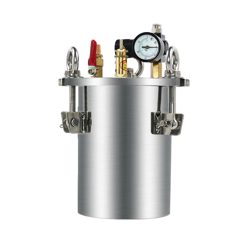 Dispenser Pressure Tank 304 Stainless Steel Pressure Barrel Dispensing Valve Fluid Dispensing Storage Bucket 1L