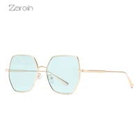 fashion polygonal sunglasses women oversized glasses retro mental sunglass female outdoor eyewear uv400 sun glass ocean shades
