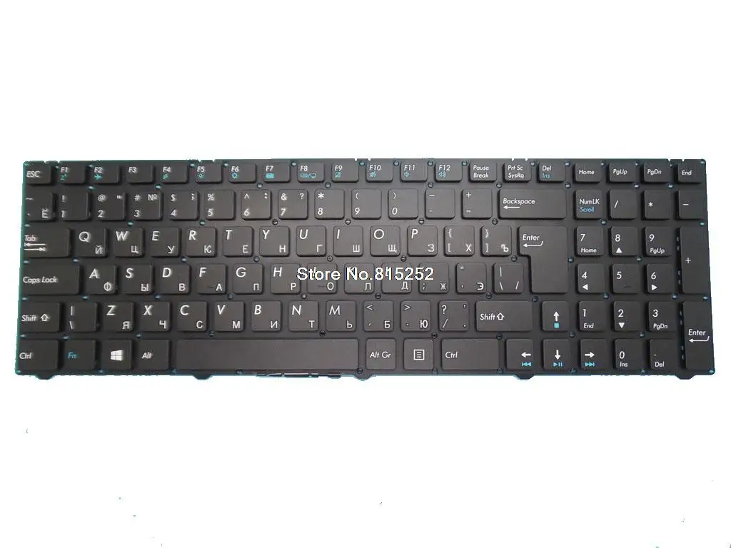 

Laptop Keyboard For Pegatron D15 D15D D15B Russia RU Without frame New Big Enter OEM