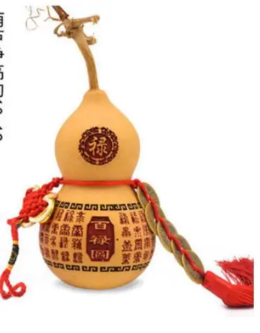 

Size: 10-12cm no wooden seat Natural gourd Copper coin Engraved gourd in car gourd gift pendant Fujia handicraft factory wholesa