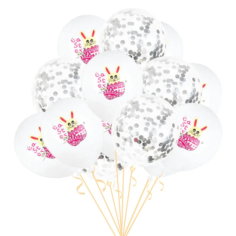 

Easter Bunny Rabbit Latex Balloon Happy Easter Banner Wall Hanging Garland Kids Birthday Easter Party Supplies Easter Decoration