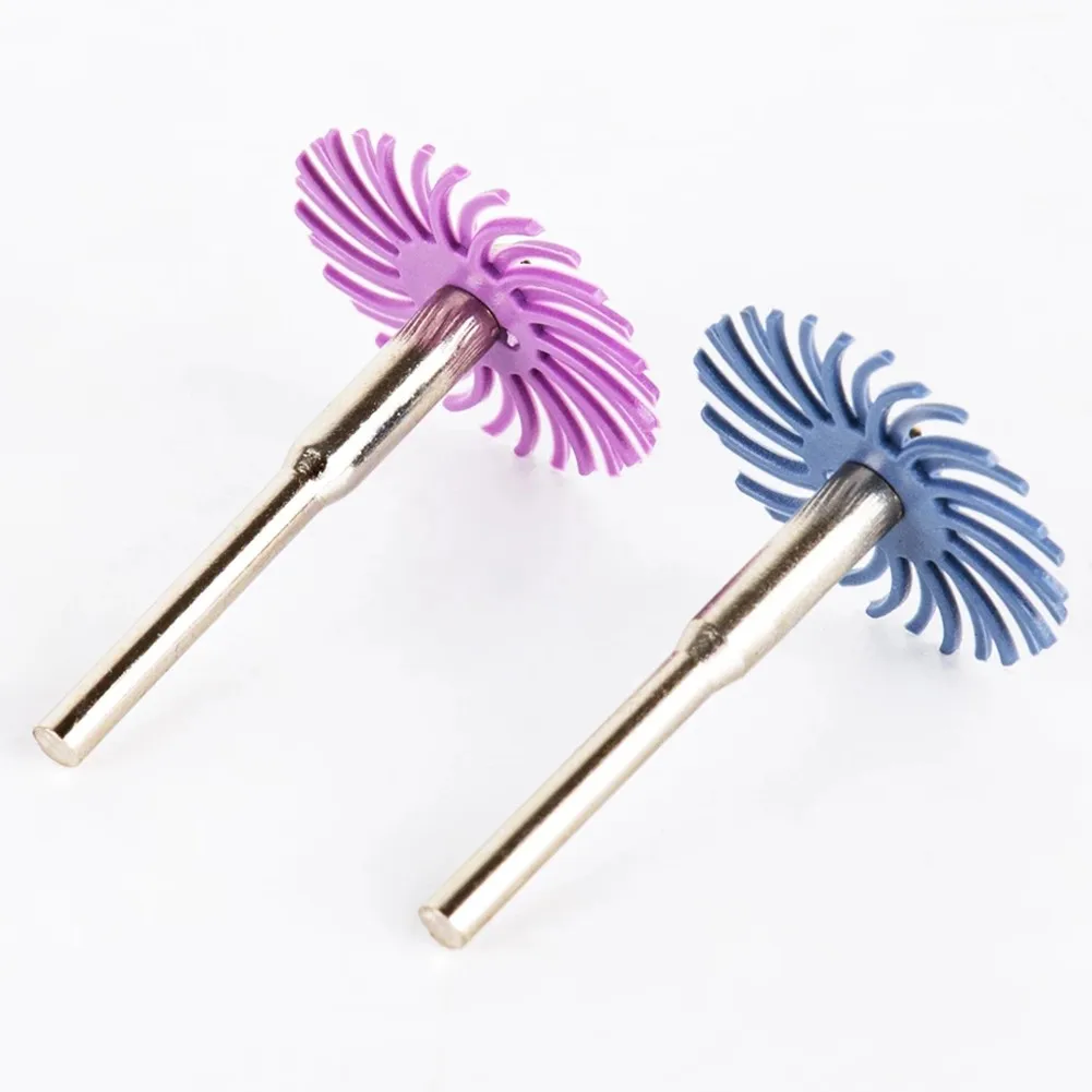 

50pcs 80/120/220/400/600/1000/2500grit Polishing Wheel 3mm Extension Rod 2.35mm Grinding Disc Sanding Pad Radial Bristle Brushes